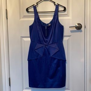 BCBGeneration Blue Dress With Zipper Front